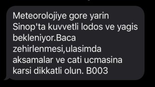 Sinopta hafta sonu için lodos ve fırtına uyarısı