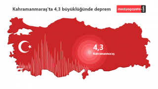Son Dakika: Kahramanmaraş'ta 4,3 büyüklüğünde deprem