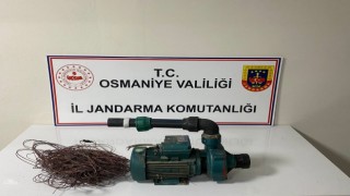 Su dinamosu çalan şüpheliler yakalandı