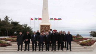 Tarihi Yarımadada şehit olan Azerbaycan askerlerinin anısına yapılan Azerbaycan Anıtı açıldı