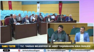 Tarsus Belediyesinin 81 iş yeri ihalesi canlı yayınlandı