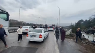 TEM Otoyolu Kocaeli geçişinde zincirleme kaza