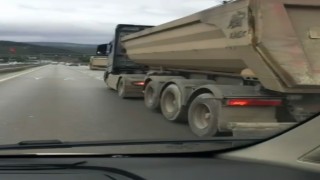 Trafikte korku dolu anlar