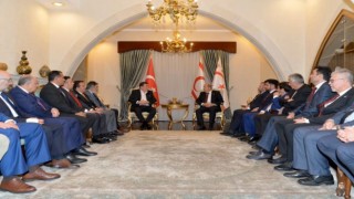 TSYDden KKTC Cumhurbaşkanı Ersin Tatara ziyaret