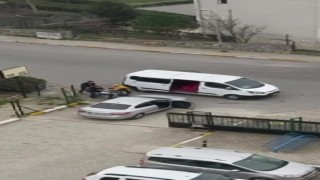 Tuzlada önü kesilen otomobilin sürücüsünün kaçırıldığı anlar kamerada