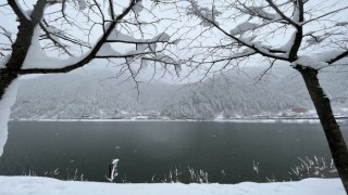 Uzungöl beyaza boyandı