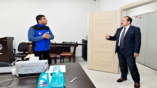 Vali Pehlivan, AFAD İl Müdürlüğünde incelemelerde bulundu