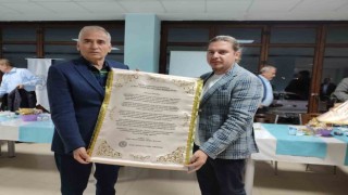 Yardıma koşanlar plaketle onurlandırıldı