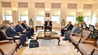 Yargıtay Başkanı Akarca, Azerbaycan Yüksek Mahkemesi İdari Daire Başkanı Mammadovu kabul etti
