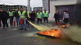 Yunusemrede yangın tatbikatı