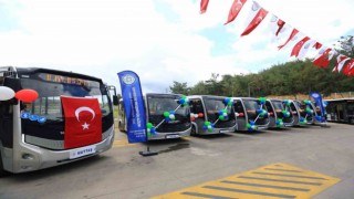 60 yeni otobüsü hizmete alındı