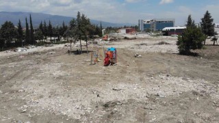 600 konutlardan geriye oyun parkı kaldı