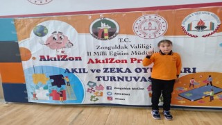 Alaplılı öğrenciden akıl ve zekâ oyunlarında büyük başarı
