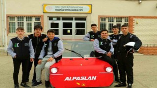 Amasyada liselilerin yaptığı elektrikli araç TEKNOFESTte yarışacak