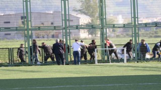 Amatör ligde taraftarlar birbirine girdi