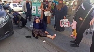 Ankarada otomobilin çarptığı kadın yaralandı