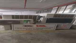 Antalyada 8 adet klima çalan 3 şüpheliden biri yakalandı