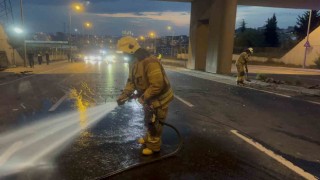 Arnavutköyde zincirleme kaza: 1 yaralı