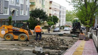Atakumda parke yol çalışmaları