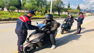 Aydında motosiklet sürücüleri bilgilendirildi