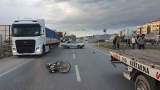 Babanın öldüğü, oğlunun ise ağır yaralandığı kaza güvenlik kamerasında