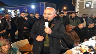 Bakan Soylu Hatayda depremzedelerle iftarda buluştu: