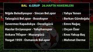 BAL 6. Grupta 26. hafta maçlarının hakemleri açıklandı