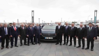 Başkan Altay ve milletvekilleri Aday Tanıtım Programına TOGG ile geldi