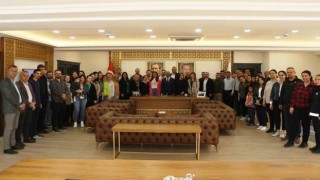 Başkan Kaplan, belediye personeli ile bayramlaştı