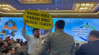 Başkentte çevreci vatandaştan kömür işletmelerine protesto