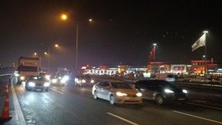 Bayram tatili dönüşünde Boluda yoğun trafik