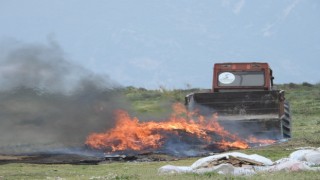 Belediye ekipleri, Kuş cennetine çöp döküp yaktı