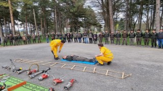 Boluda orman yangınlarına karşı tatbikat yapıldı