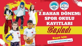 Büyükşehir Spor A.Ş.nin 2nci bahar dönemi spor okulları kayıtları başladı