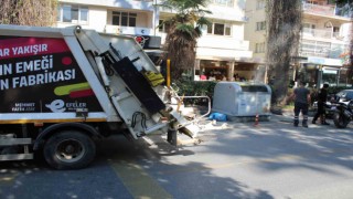 Çöp konteynerine dökülen kül, ekipleri harekete geçirdi
