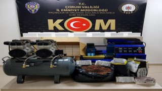 Çorum polisinden kaçak sigara operasyonu
