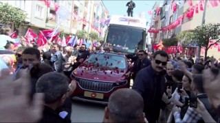 Cumhurbaşkanı Erdoğan Bursaya Togg aracıyla giriş yaptı