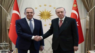 Cumhurbaşkanı Erdoğan, Rusya Dışişleri Bakanı Lavrovu kabul etti