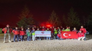 DAK ekibinden 7 kilometrelik gece yürüyüşü