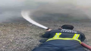 Dalyanda depo yangını