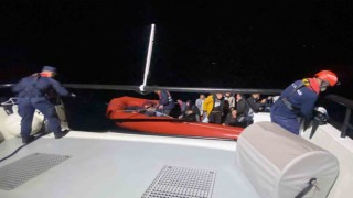 Datçada 18 düzensiz göçmen kurtarıldı