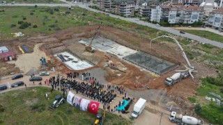 Denizlinin en büyük içme suyu deposunun temeli atıldı