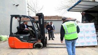 Dilovasında tüm hanelere Ramazan kumanyası dağıtılıyor