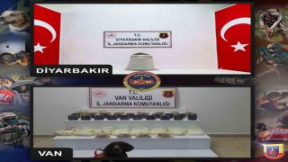 Diyarbakır ve Vanda toplam 47 kilo uyuşturucu ele geçildi