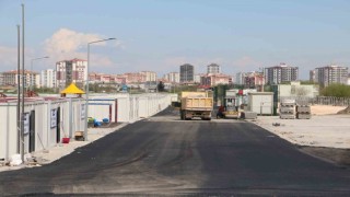 Diyarbakırda 621 aileye yuva olacak konteyner kentte çalışmalar sürüyor