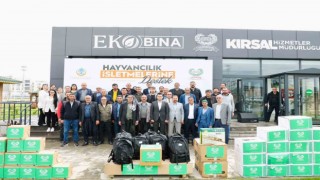 Diyarbakırda besicilere ekipman desteği