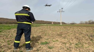 Dron ile leylek yuvalarına bahar bakımı