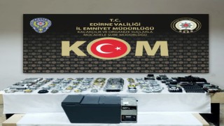 Edirnede gümrük kaçağı ürünler ele geçirildi