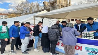 Elazığ Belediyesi depremzedelerin yanında olmaya devam ediyor