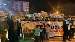 Eskişehirde Dünya Kudüs Günü münasebetiyle basın açıklaması düzenlendi